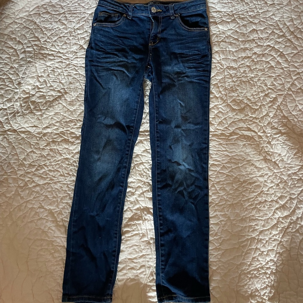 Cherokee dark wash skinny jeans. Juniors size 14
